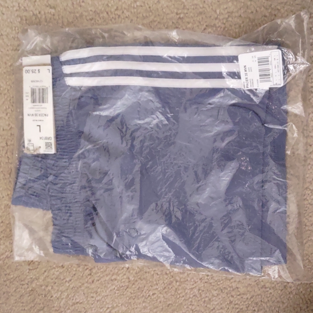 Adidas Women’s Pacer 3-Stripes Shorts – Blue